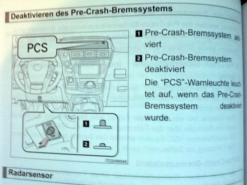 Das bremssystem prius