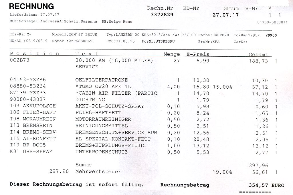 2 Durchsicht Prius 4 Kosten Priusforum