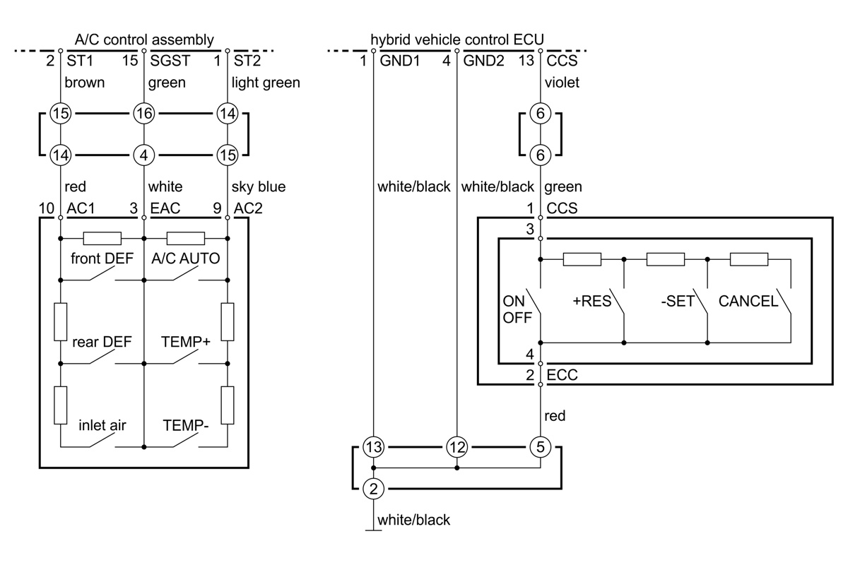 Schaltplan Von Toyota Yaris