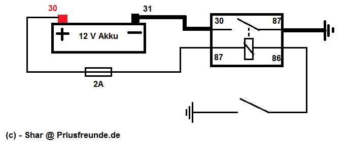 12 Volt Relais Schaltplan